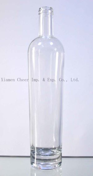 Υψηλό διαφανές γυαλί αλισίβα μπουκάλι 750ml (3478)