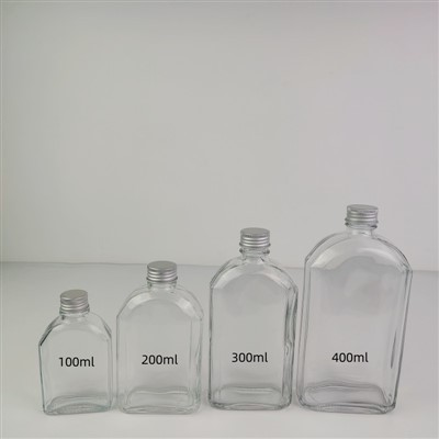 Προσαρμόστε γυάλινη φιάλη 100ml 500ml Hip Flask